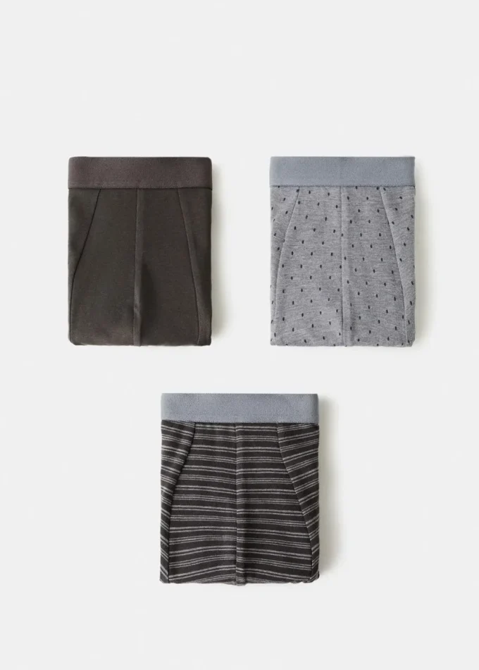 Zestaw 3 bawełnianych majtek typu slip Zestaw 3 bawełnianych majtek typu slip