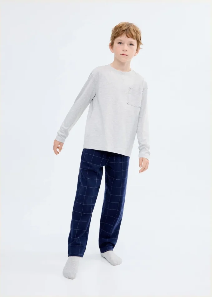 Zestaw piżamy w kratkę Zestaw piżamy w kratkę