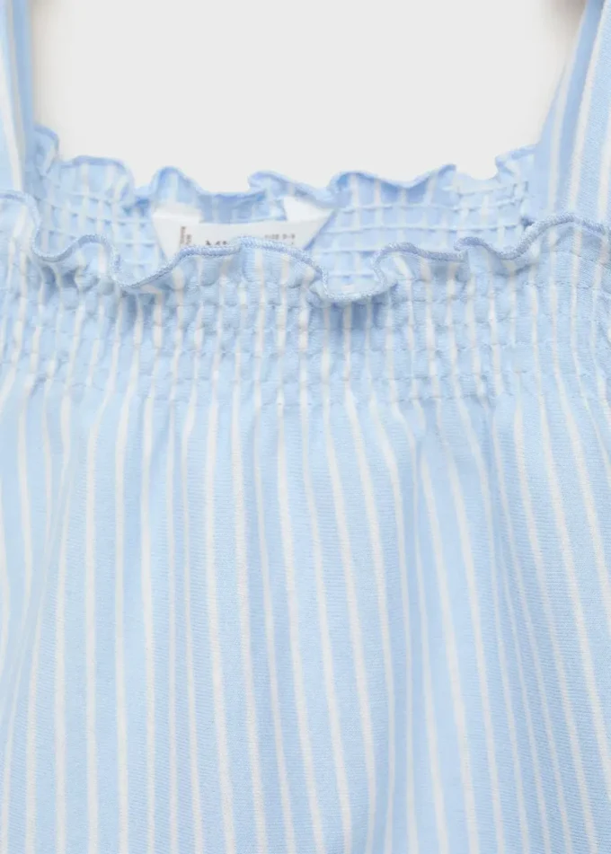 Zestaw piżamy w paski z bawełny Zestaw piżamy w paski z bawełny