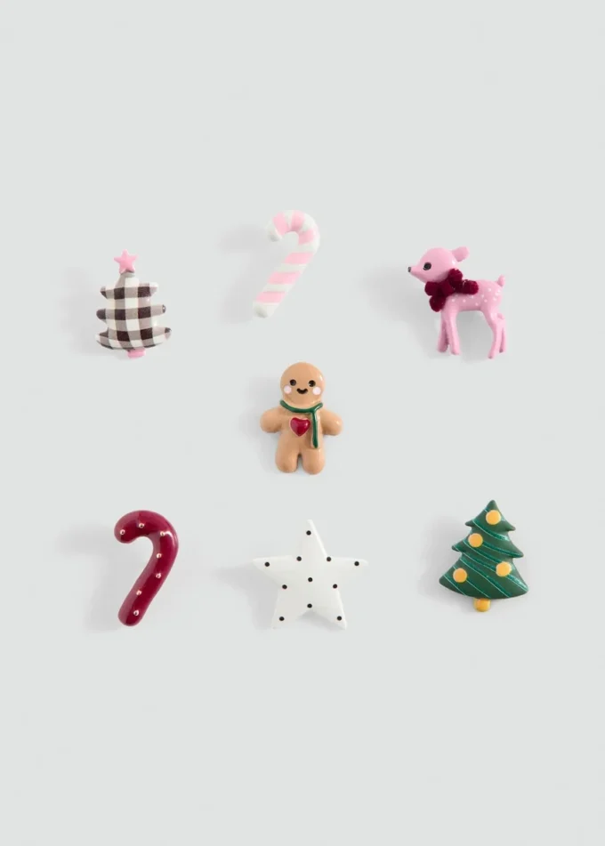 Zestaw świątecznych przypinek Zestaw świątecznych przypinek