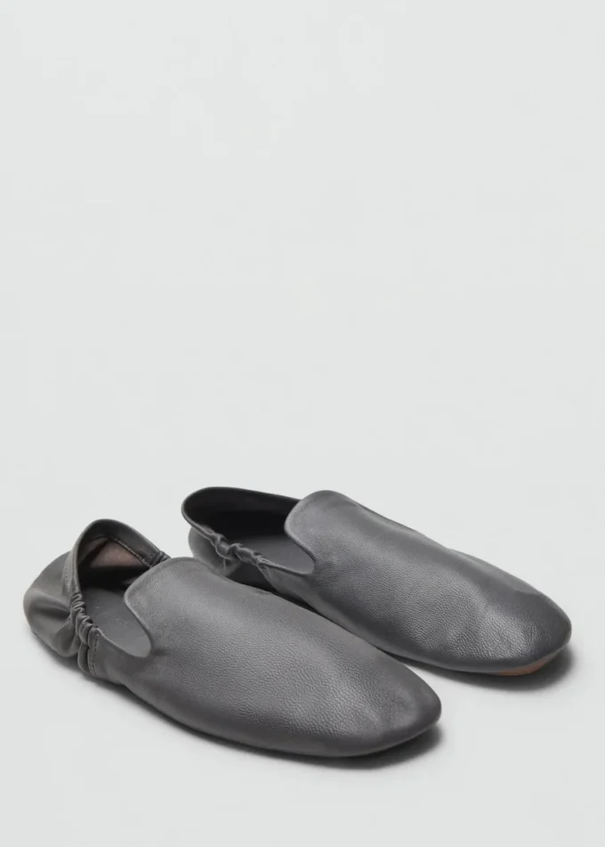 Zmarszczone skórzane buty Zmarszczone skórzane buty