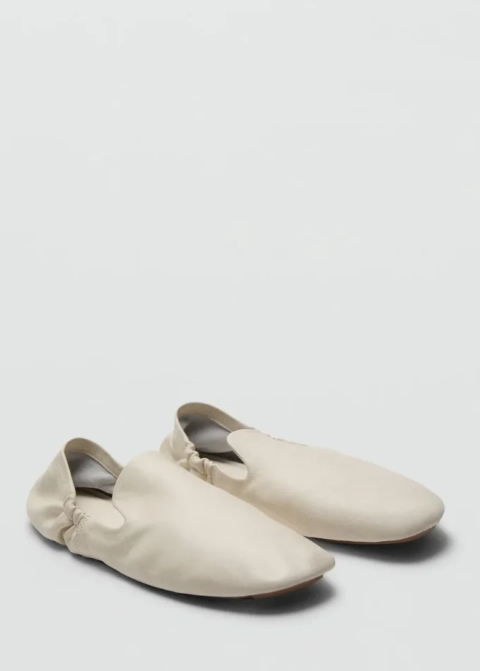 Zmarszczone skórzane buty Zmarszczone skórzane buty