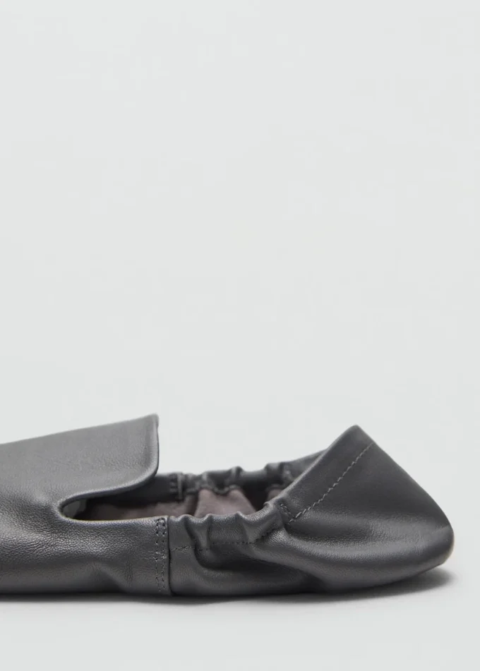 Zmarszczone skórzane buty Zmarszczone skórzane buty