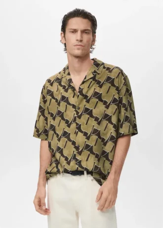 Zwiewna koszula z nadrukiem