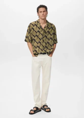 Zwiewna koszula z nadrukiem