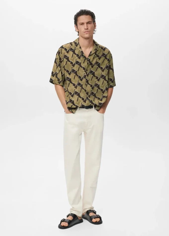 Zwiewna koszula z nadrukiem Zwiewna koszula z nadrukiem